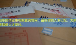 山东的毕业生档案查询官网：留住你的人生记忆，为未来储备人才资料。