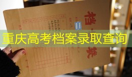 重庆高考档案录取查询