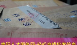 贵阳人才服务网-轻松查找档案信息