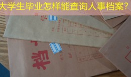 大学生毕业怎样能查询人事档案？