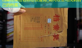 档案在单位名称怎么查询_如何在公司找到自己的档案？