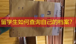留学生如何查询自己的档案？