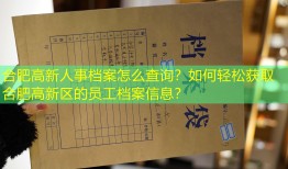 合肥高新人事档案怎么查询？如何轻松获取合肥高新区的员工档案信息？