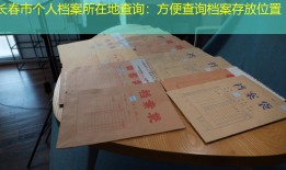 长春市个人档案所在地查询：方便查询档案存放位置