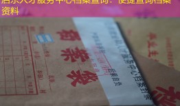 启东人才服务中心档案查询：便捷查询档案资料