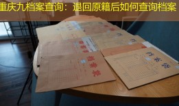 重庆九档案查询：退回原籍后如何查询档案
