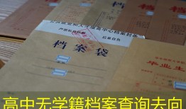 高中无学籍档案查询去向