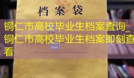 铜仁市高校毕业生档案查询_铜仁市高校毕业生档案即刻查看