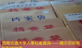 西南交通大学人事档案查询——揭示你所有的职场秘密