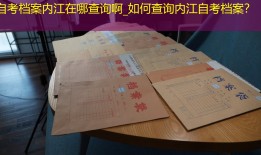 自考档案内江在哪查询啊_如何查询内江自考档案？