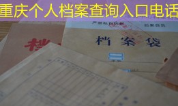重庆个人档案查询入口电话