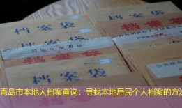 青岛市本地人档案查询：寻找本地居民个人档案的方法