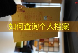 如何查询个人档案