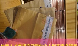 长春人才市场官网提供个人档案查询服务