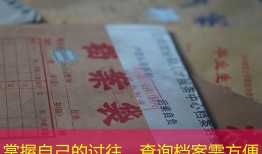 掌握自己的过往，查询档案需方便