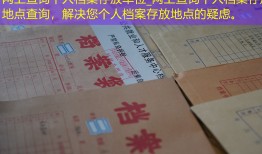 网上查询个人档案存放单位_网上查询个人档案存放地点查询，解决您个人档案存放地点的疑虑。