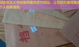 探索东北大学档案网查询官方网站，让您轻松查阅各类个人档案信息。