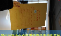 肇庆档案协会官网更新高效率查询系统