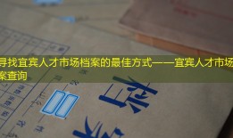 寻找宜宾人才市场档案的最佳方式——宜宾人才市场档案查询