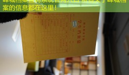 峄城档案查询系统官网入口 所有关于峄城档案的信息都在这里！