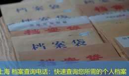 上海 档案查询电话：快速查询您所需的个人档案