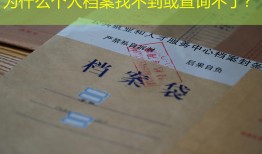 为什么个人档案找不到或查询不了？