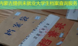 内蒙古提供未就业大学生档案查询服务