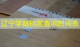辽宁学籍档案查询时间表