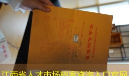 江西省人才市场档案查询入口官网