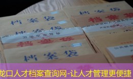 龙口人才档案查询网-让人才管理更便捷