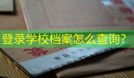 登录学校档案怎么查询？