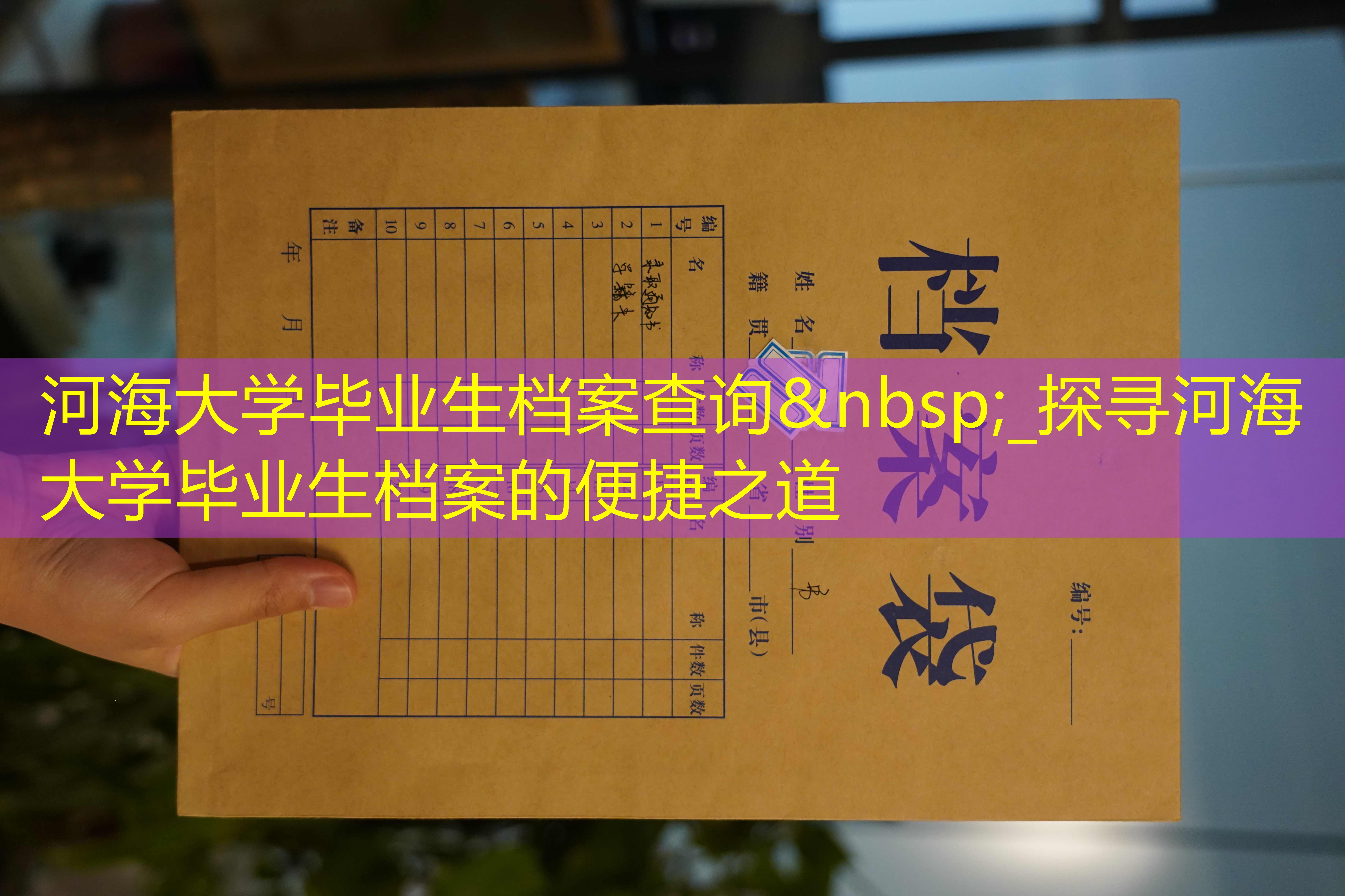 档案查询