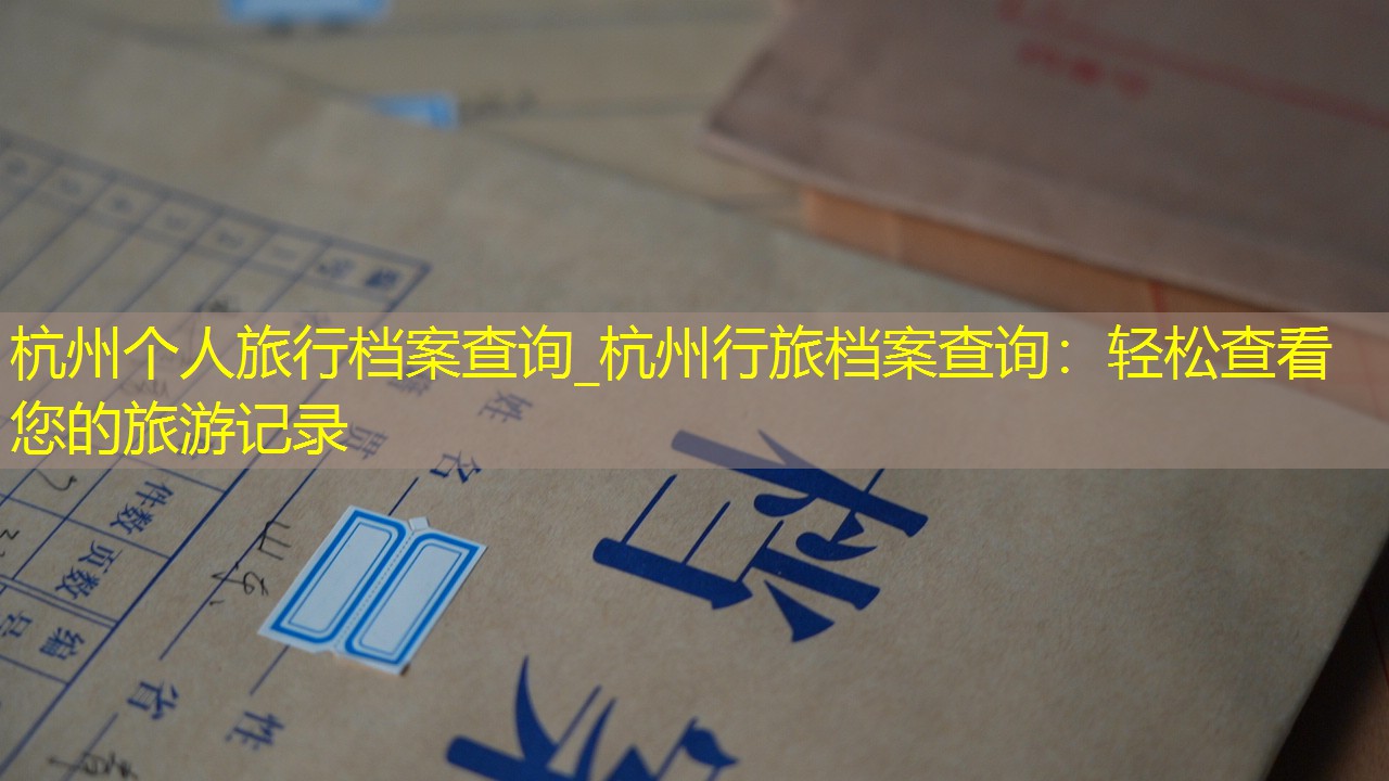 档案查询