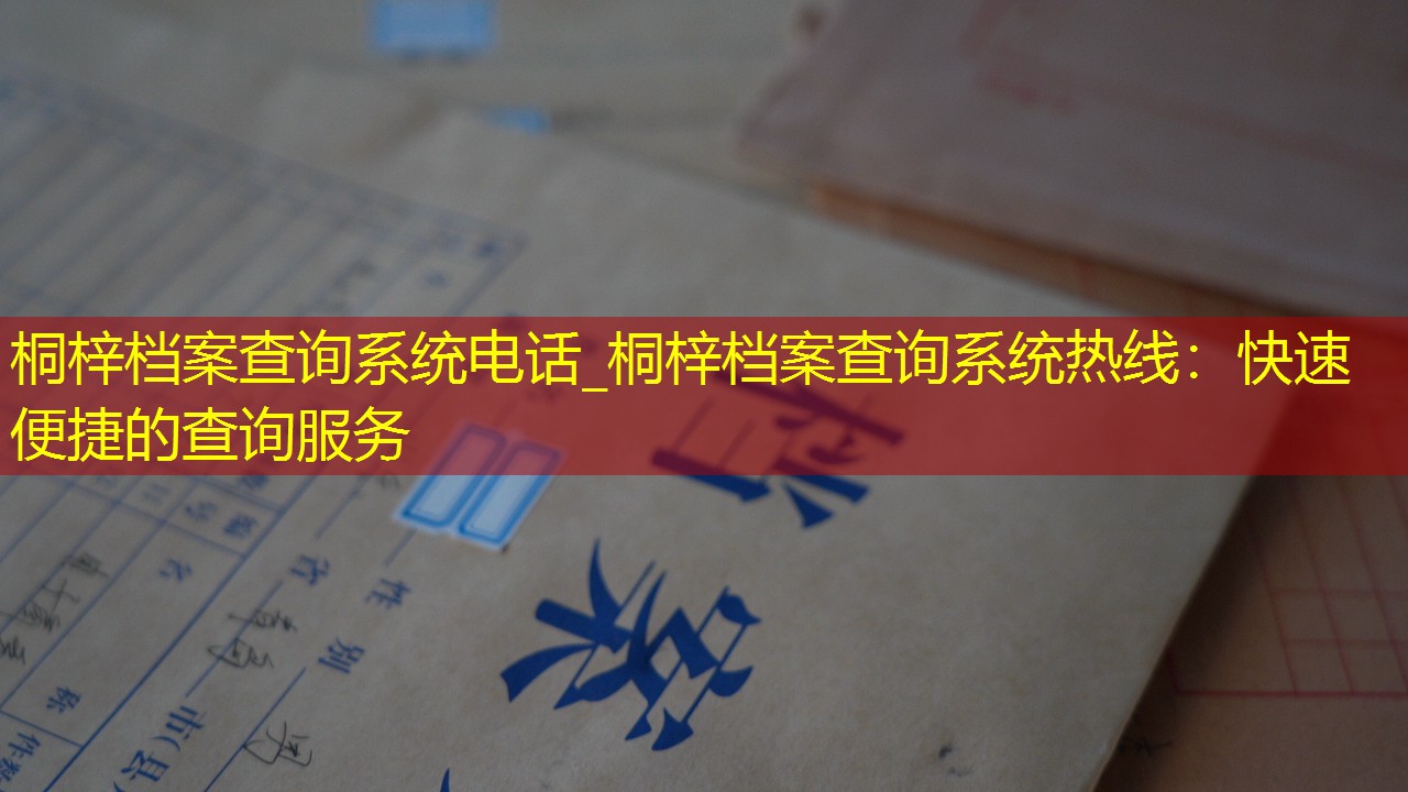 档案查询