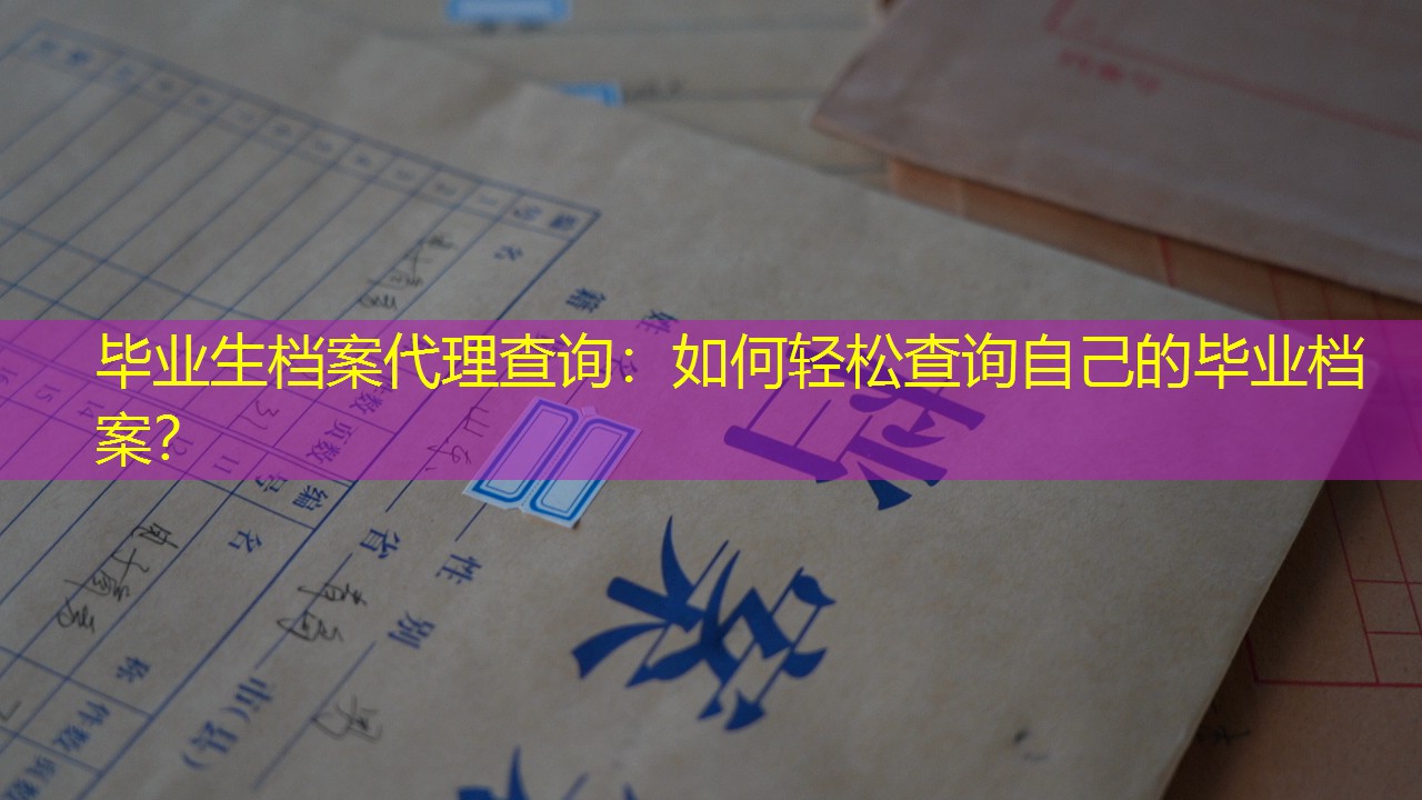 档案查询